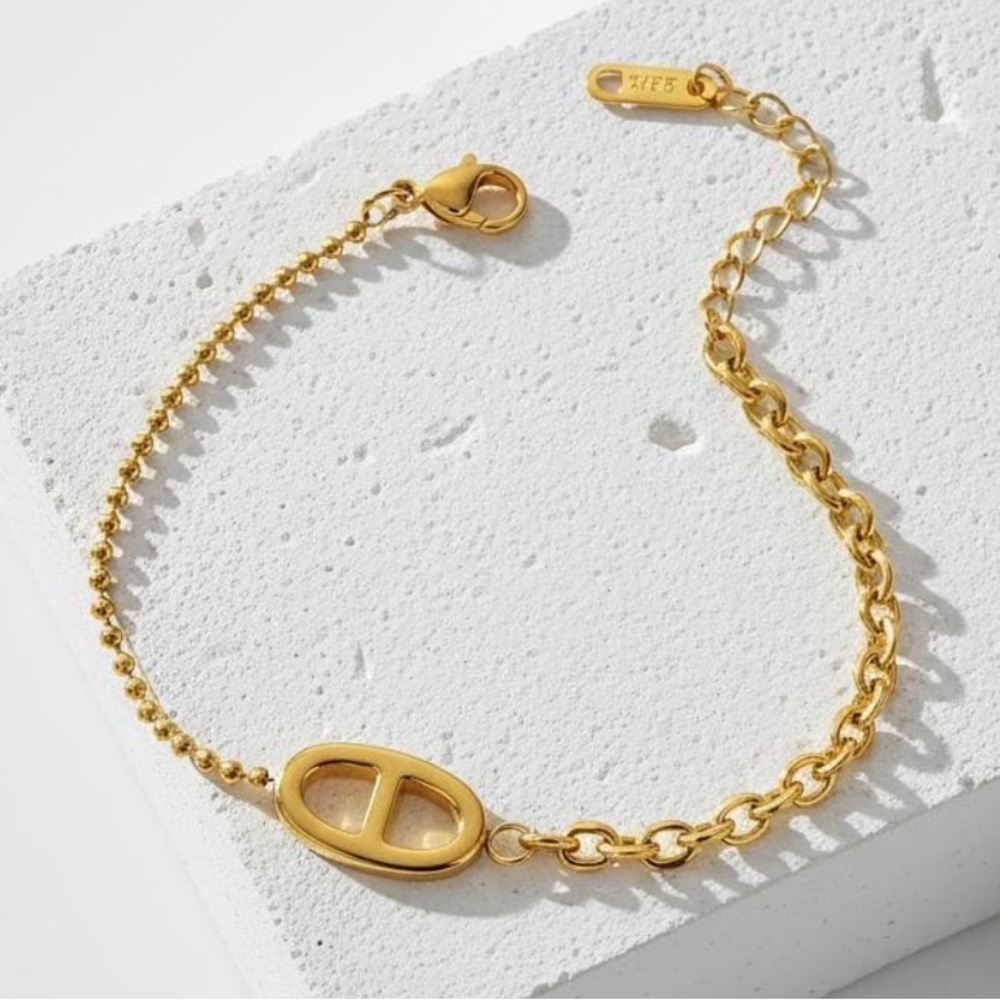 Multilayer Luxury Gold Bracelet Pig nose